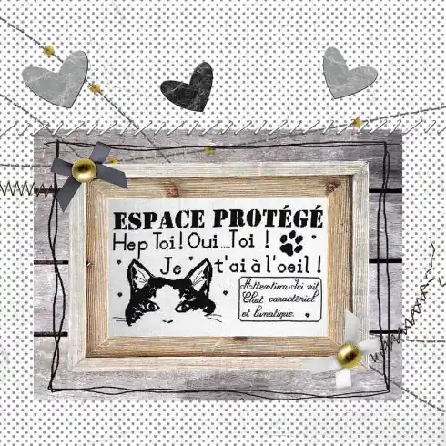 Prezzo Ridotto Foglio di punto croce - Area protetta - Isabelle Haccourt Vautier