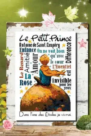 Quantità Limitata Foglio di punto croce - Il piccolo principe - Isabelle Haccourt Vautier