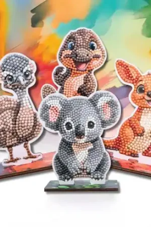 Ultime Pezzi statuetta di diamante - Pacchetto animali antipodi - Crystal Art D.I.Y