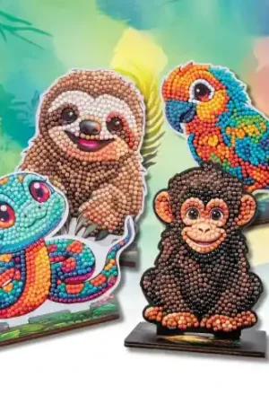 Più Venduto statuetta di diamante - Pacchetto animali della giungla - Crystal Art D.I.Y