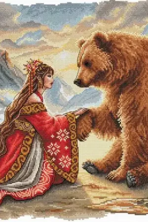 Popolare kit ricamo a punto croce - Patto di amicizia - Ava