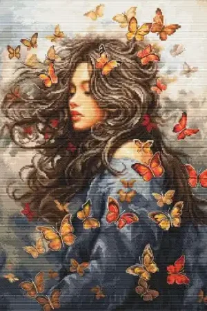 Saldi kit ricamo a punto croce - Un volo appassionato - Luca-S