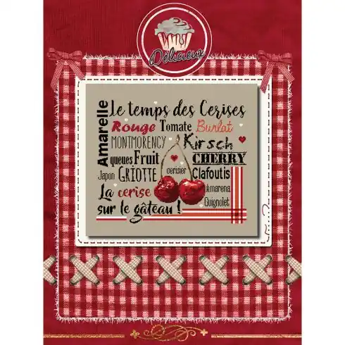 Spedito Oggi Foglio di punto croce - Ciliegia ciliegia - Isabelle Haccourt Vautier