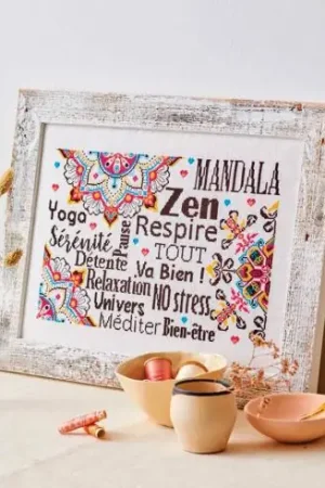 Foglio di punto croce - Mandala Zen - Isabelle Haccourt Vautier Ultima Occasione