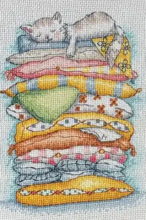 kit ricamo a punto croce - pisolino - Andriana Prezzo Basso