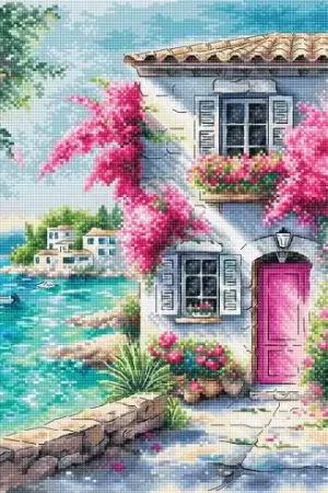 kit ricamo a punto croce - Sogno mediterraneo - Ava Solo Oggi