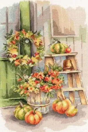 Spedito Oggi kit ricamo a punto croce - Sotto il portico - Toison d'or