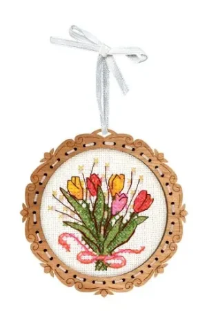 Compra Online Kit di ornamenti da ricamare - Mazzo di fiori - MP Studia