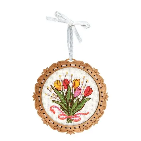 Compra Online Kit di ornamenti da ricamare - Mazzo di fiori - MP Studia