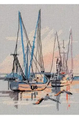 kit ricamo a punto croce - Battelli - Panna Ultima Occasione