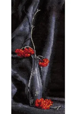 Offerta Limitata kit ricamo a punto croce - vaso - Panna