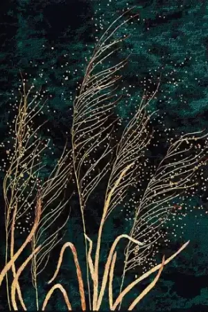 Professionale kit ricamo a punto croce - Spighe dorate - Panna