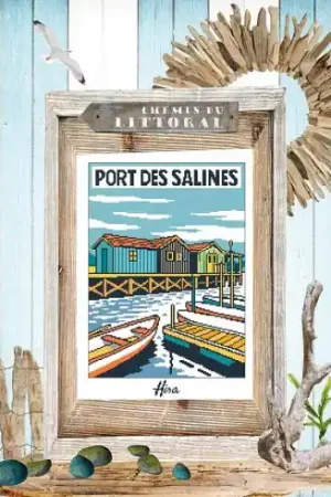 Foglio di punto croce - Porto delle Saline - Isabelle Haccourt Vautier Vendita Finale