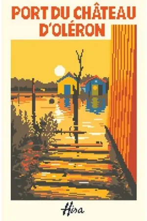 Foglio di punto croce - Tramonto - Isabelle Haccourt Vautier Nuovo Arrivo