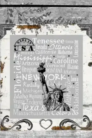 Offerta Foglio di punto croce - Il sogno americano - Isabelle Haccourt Vautier