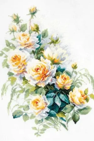 Prezzo Conveniente kit ricamo a punto croce - La regina dei fiori - Magic Needle